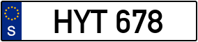 Trailer License Plate